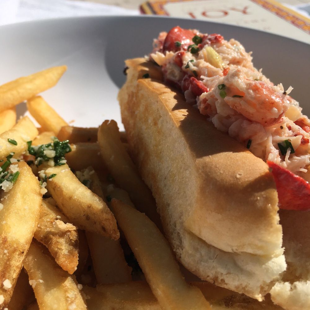 Sandbar - Opal Sands - The lobster roll with Parmesan truffle fries. - Resorts Near Me - Clearwater Beach, Florida Sandbar - Opal Sands - The lobster roll with Parmesan truffle fries. - Resorts Near Me - Clearwater Beach, Florida