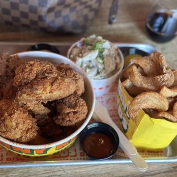 Penny Red's - 5 piece chicken, Warm German Potato Salad, Sidewinder Fries - Chicken Shop Near Me - Detroit, Michigan Penny Red's - 5 piece chicken, Warm German Potato Salad, Sidewinder Fries - Chicken Shop Near Me - Detroit, Michigan