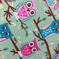 Owl prints spotted. More material for pajamas for my owl obsessed kid.
