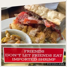 Shrimp poboy Shrimp poboy
