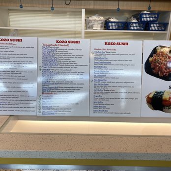 Kozo Sushi - Kahala - Menu - Sushi Bars Near Me - Honolulu, Hawaii