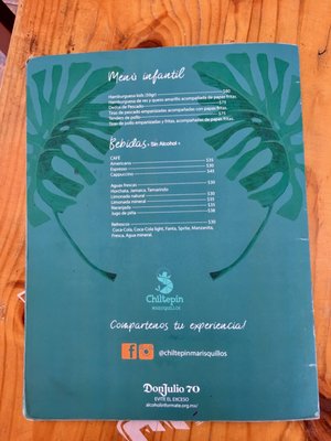 Menu photo 4 Chiltepin Marisquillos Playa del Carmen, ROO