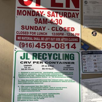 JL Recycling - Info - Recycling Center Near Me - Elk Grove, California