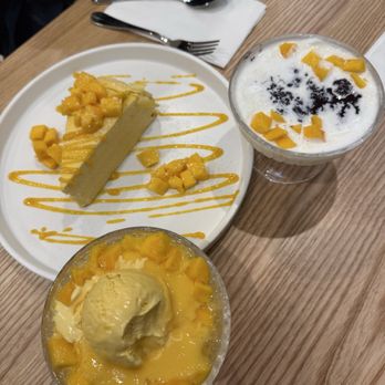 Mango Mango Dessert - Combo A: mango crepe cake, mango sago with ice cream, and mango and black rice - Desserts Near Me - Philadelphia, Pennsylvania Mango Mango Dessert - Combo A: mango crepe cake, mango sago with ice cream, and mango and black rice - Desserts Near Me - Philadelphia, Pennsylvania
