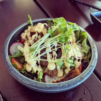 Moon Tree Sushi And Tapas - Salmon skin salad - Sushi Bars Near Me - Seattle, Washington Moon Tree Sushi And Tapas - Salmon skin salad - Sushi Bars Near Me - Seattle, Washington