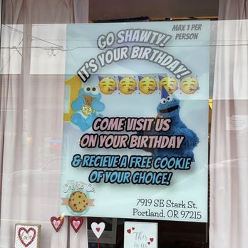 PDX Cookie Co - Cookie Monster Birthday poster - Bakeries Near Me - Portland, Oregon PDX Cookie Co - Cookie Monster Birthday poster - Bakeries Near Me - Portland, Oregon
