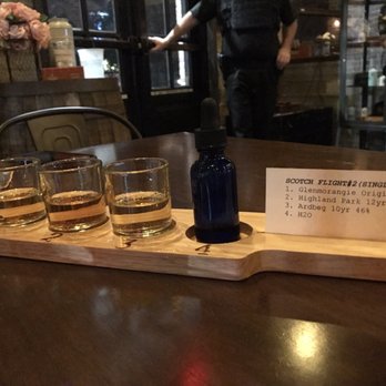 Bosscat Kitchen & Libations - Flight of Scotch - New American Near Me - Houston, Texas