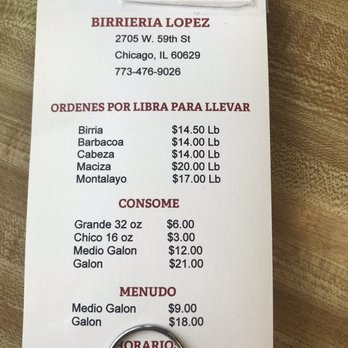 Birrieria Lopez - the price of the restaurant - American Near Me - Chicago, Illinois Birrieria Lopez - the price of the restaurant - American Near Me - Chicago, Illinois