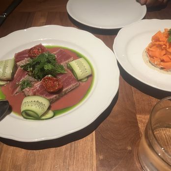 Callie - Tuna and a delicious carrot salad. - Mediterranean Near Me - San Diego, California Callie - Tuna and a delicious carrot salad. - Mediterranean Near Me - San Diego, California