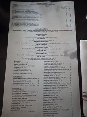 Menu photo 2 Max London's Restaurant Saratoga Springs, NY