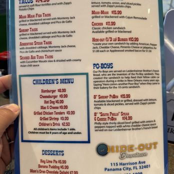 Dee's Downtown Hideout - Menu - Seafood Near Me - Panama City, Florida Dee's Downtown Hideout - Menu - Seafood Near Me - Panama City, Florida