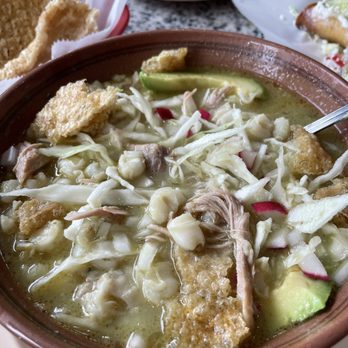 La Autentica De Guerrero - Pozole Verde / green pozole - Mexican Near Me - Chicago, Illinois La Autentica De Guerrero - Pozole Verde / green pozole - Mexican Near Me - Chicago, Illinois