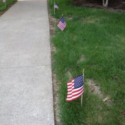 Lexington VA Medical Center-Leestown Division - Memorial Day flags out