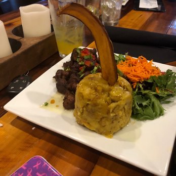 Rice and Beans - Carne frita with mofongos - Puerto Rican Near Me - Wesley Chapel, Florida