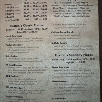 Paxton's Pizza - Menu August 2026 - Pizza Near Me - Bryant, Arkansas Paxton's Pizza - Menu August 2026 - Pizza Near Me - Bryant, Arkansas