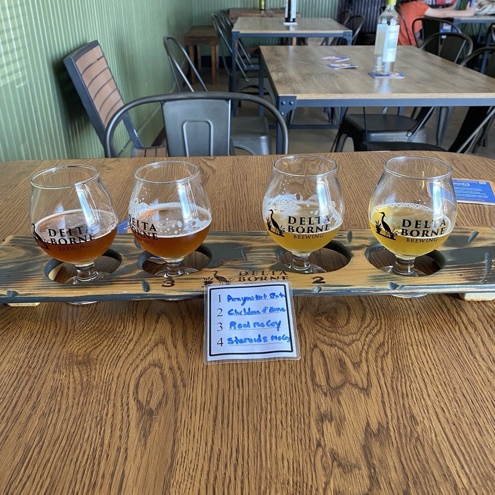 Delta Borne Brewing - Flight - Breweries Near Me - North Highlands, California Delta Borne Brewing - Flight - Breweries Near Me - North Highlands, California
