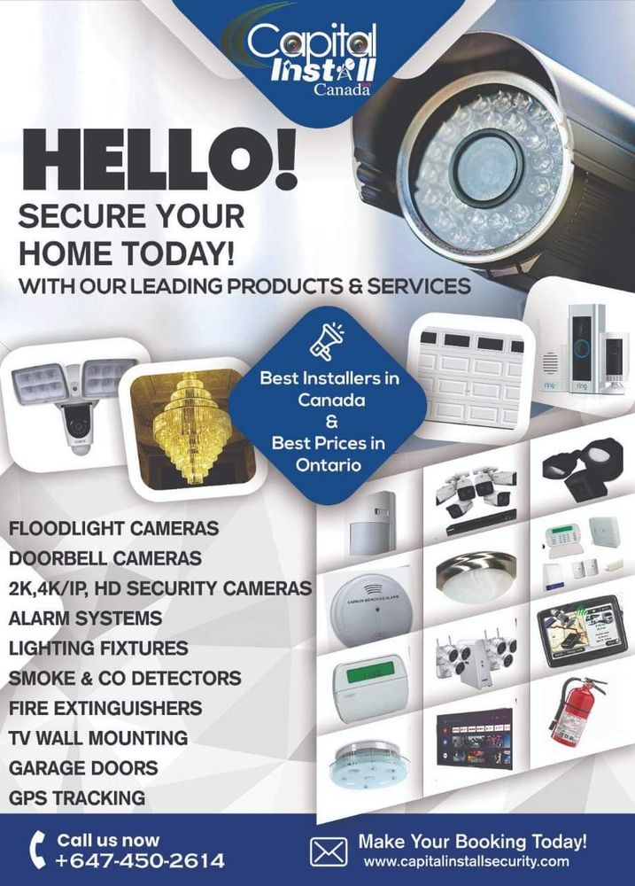 CAPITAL INSTALL SECURITY Updated May 2024 Whitby, Ontario, Canada