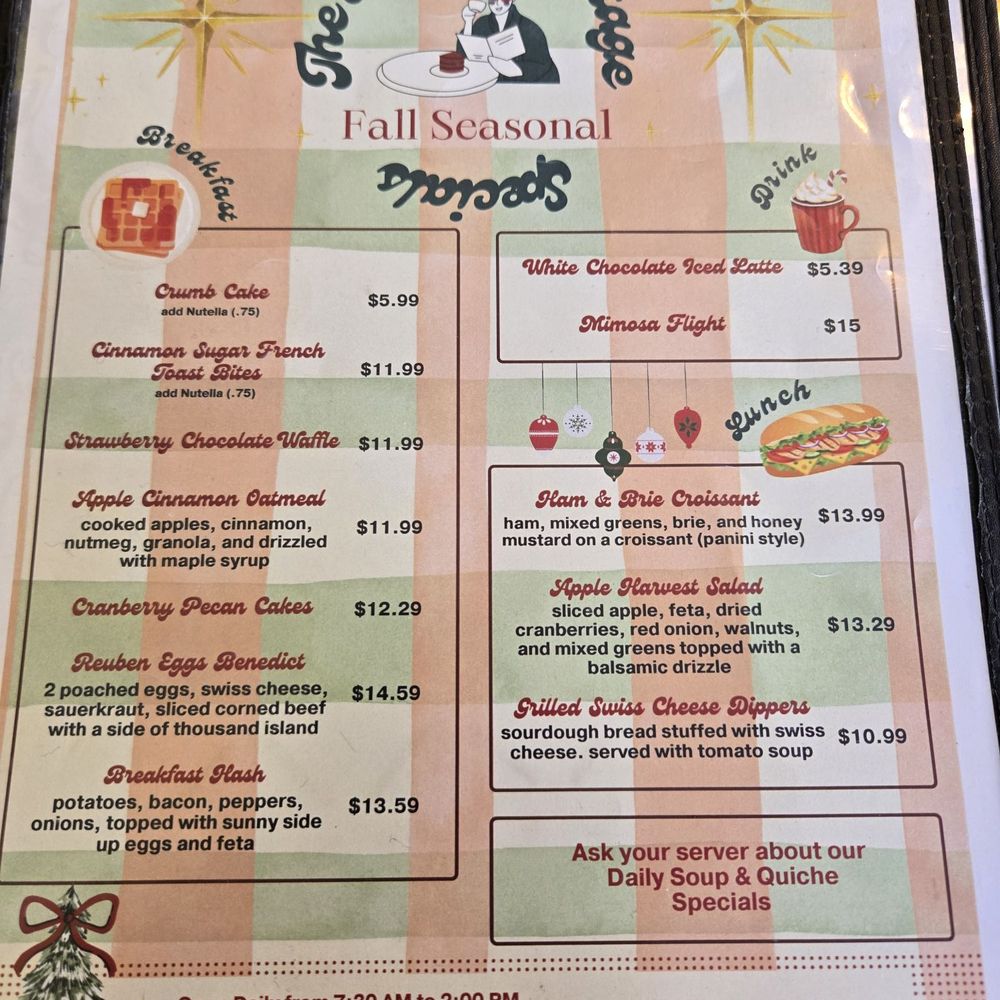 The Breakfast Cottage - Menu - Breakfast & Brunch Near Me - Nokomis, Florida
