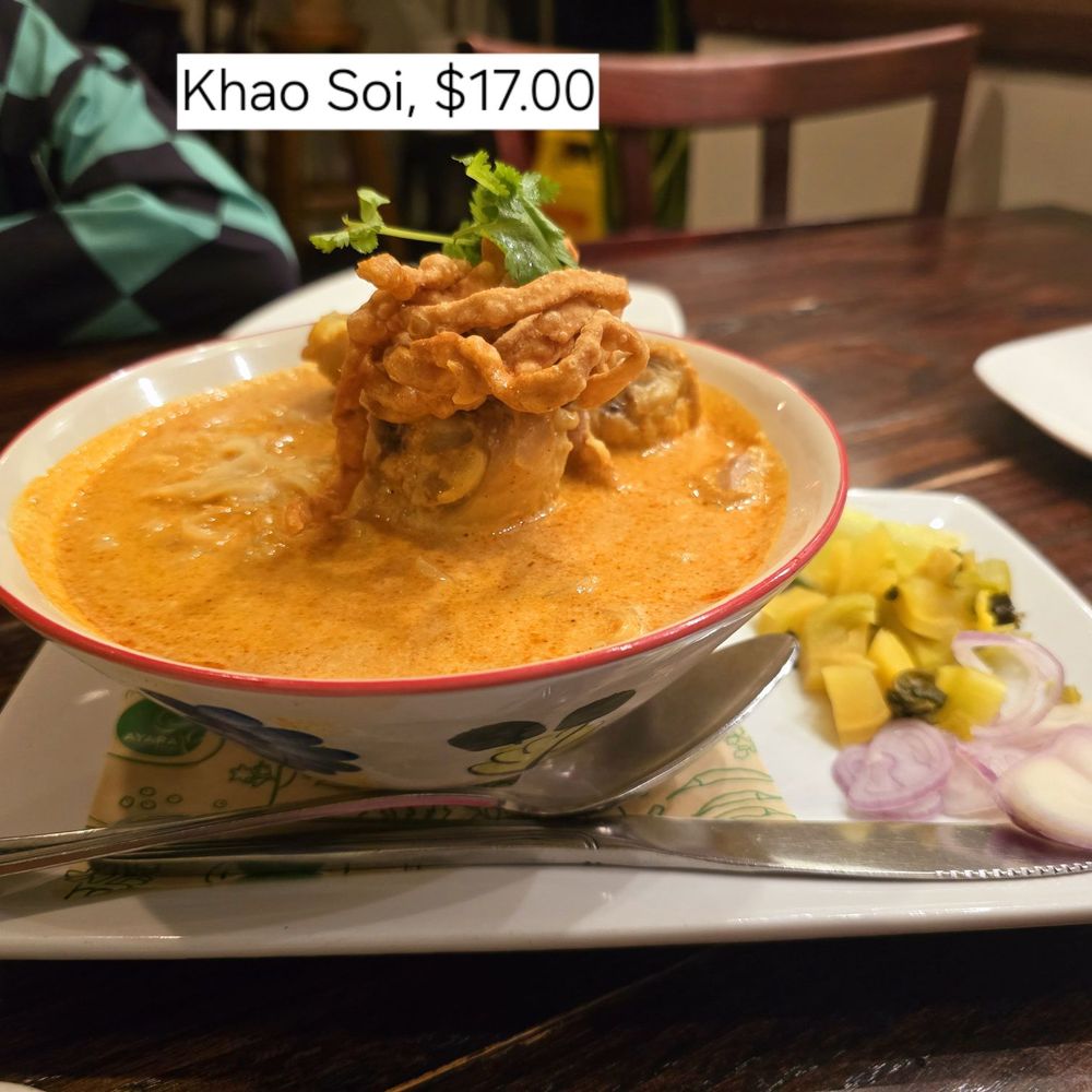 Ayara Thai - Ayara Thai - Khao Soi, $17 (10/3/2024) - Thai Near Me - Los Angeles, California