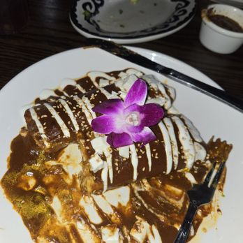 Kalaveras - Chicken Mole Enchiladas - Breakfast & Brunch Near Me - Fullerton, California Kalaveras - Chicken Mole Enchiladas - Breakfast & Brunch Near Me - Fullerton, California