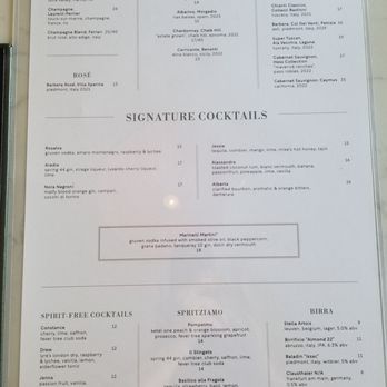 La Strega - Menu as of 08 July 2025 - Italian Near Me - Las Vegas, Nevada