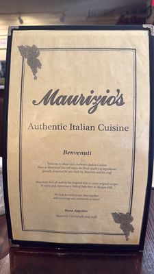 Menu photo 7 Maurizio's Morgan Hill, CA
