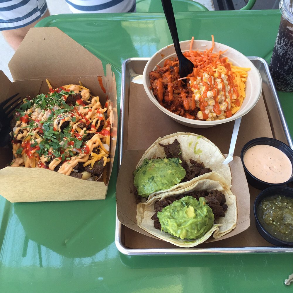 Chi'Lantro - Kimchi Fries, ribeye tacos and a rice bowl - Korean Near Me - Austin, Texas Chi'Lantro - Kimchi Fries, ribeye tacos and a rice bowl - Korean Near Me - Austin, Texas