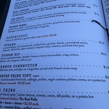Hotel Congress - Menu - Hotels Near Me - Tucson, Arizona