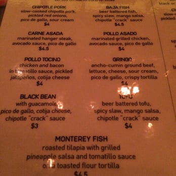 Calexico - Park Slope - taco menu - Mexican Near Me - Brooklyn, New York Calexico - Park Slope - taco menu - Mexican Near Me - Brooklyn, New York