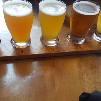 Big Ditch Brewing - Tried the flight.. the following pic is the names of our Pic5 .. I vote for #1 & #3... but i gave them all the old college try! - New American Near Me - Buffalo, New York Big Ditch Brewing - Tried the flight.. the following pic is the names of our Pic5 .. I vote for #1 & #3... but i gave them all the old college try! - New American Near Me - Buffalo, New York
