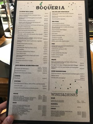 Menu photo 5 Bar Boqueria Barcelona, B