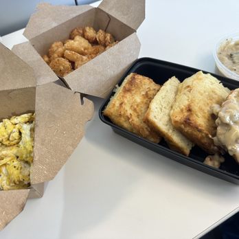 The Biscuit Joint - OG biscuit and gravy, tots and scrambled eggs - Breakfast & Brunch Near Me - Saint Louis, Missouri The Biscuit Joint - OG biscuit and gravy, tots and scrambled eggs - Breakfast & Brunch Near Me - Saint Louis, Missouri