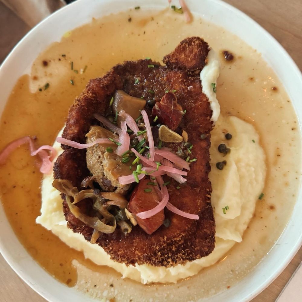 The Citizen - Pork schnitzel - New American Near Me - Alys Beach, Florida The Citizen - Pork schnitzel - New American Near Me - Alys Beach, Florida