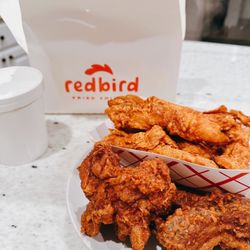 Redbird Fried Chicken - Chicken strips, bone in chicken