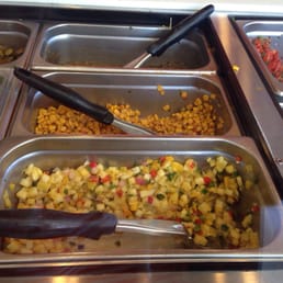 Corn salsa and mango salsa, yummm