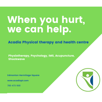Acadia Physical Therapy & Health Centre - Info - Physical Therapy Near Me - Edmonton, Alberta Acadia Physical Therapy & Health Centre - Info - Physical Therapy Near Me - Edmonton, Alberta