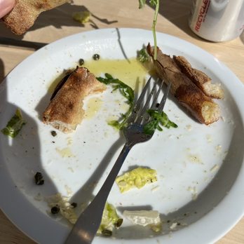 Corner Pizza - All the oil from my one slice of pizza. It was wayyyy to much oil - Pizza Near Me - Oceanside, California