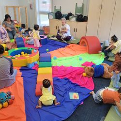 Baby Signs Playtime portion of the class.