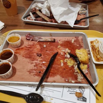 Joe's Real BBQ - There was beans, very yummy beans. There was brisket, very yummy brisket. There was turkey sausage, very yummy sausage. - Barbeque Near Me - Gilbert, Arizona