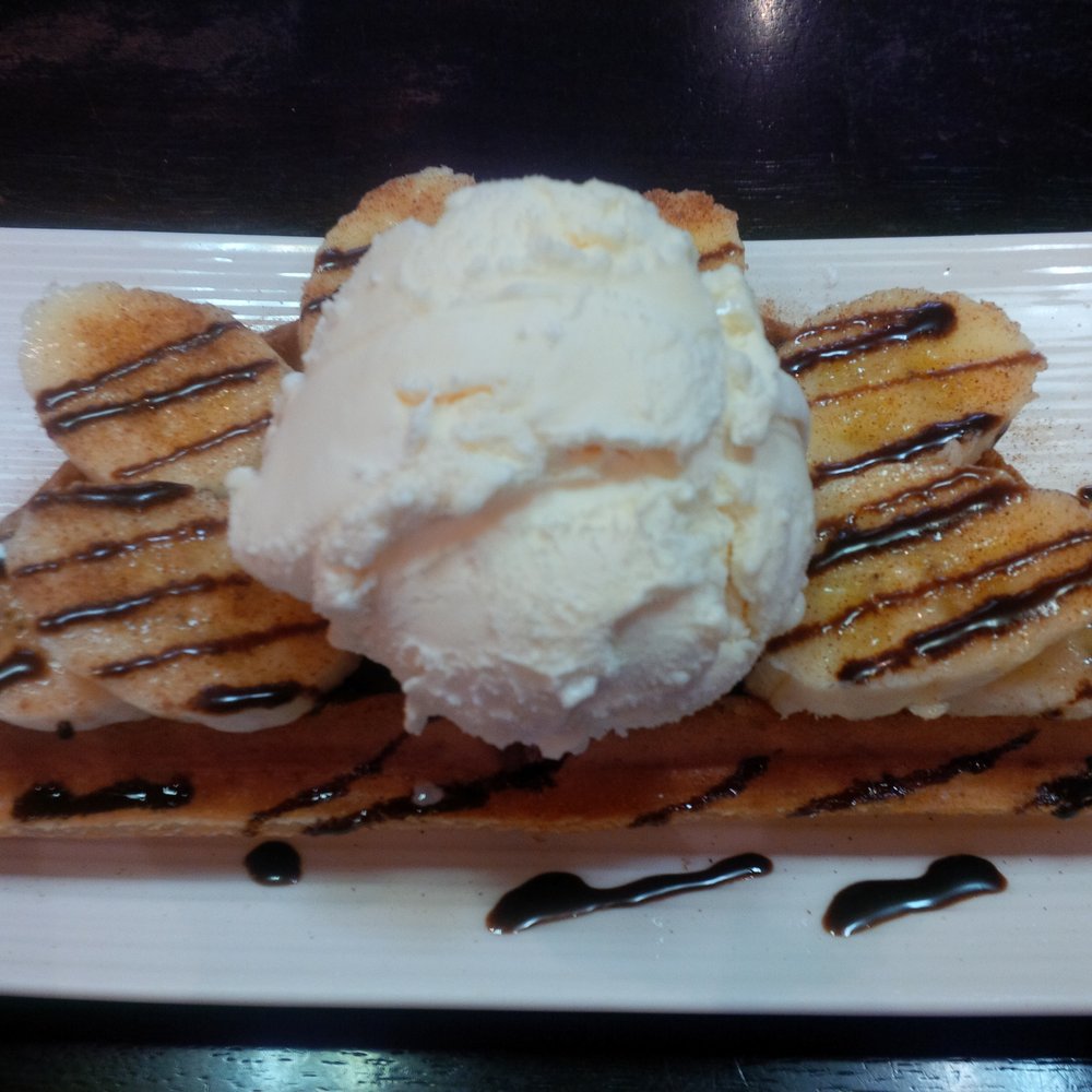 Banana-Chocolate Half-Waffle