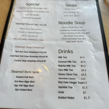 Song's Dumplings Cafe - menu - Dim Sum Near Me - Forest Hills, New York