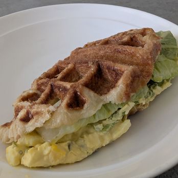 Yaaas Tea - Egg salad croffle - Bubble Tea Near Me - Westbury, New York