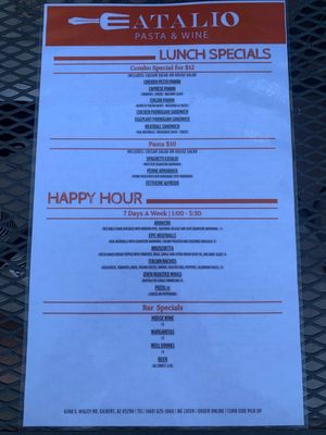 Menu photo 6 Eatalio Pasta & Wine Gilbert, AZ