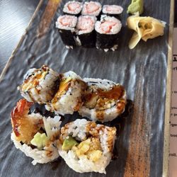 Sushi Kingdom - Two roll lunch. Not great