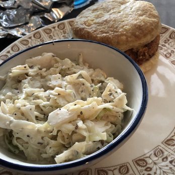 The Southerner - Chicken Biscuit Sandiwch with coleslaw - Southern Near Me - Saugatuck, Michigan