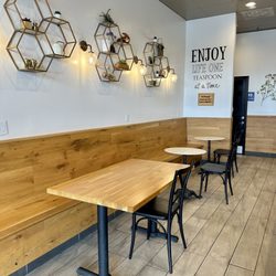 Teaspoon - Inside seating with super cute decor!