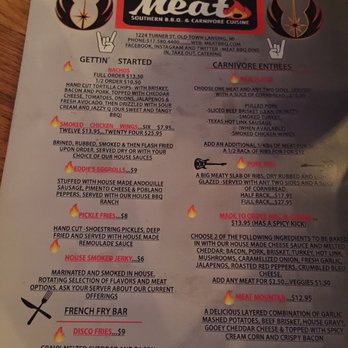 Meat BBQ - Menu - Barbeque Near Me - Lansing, Michigan