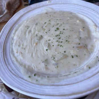 Bubba Gump Shrimp - See the film on the chowder?  Struggled to find clams - Seafood Near Me - Monterey, California