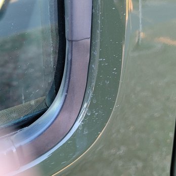Autobell Car Wash - Sand still around the outside windows. Never wiped clean. - Car Wash Near Me - Chesapeake, Virginia