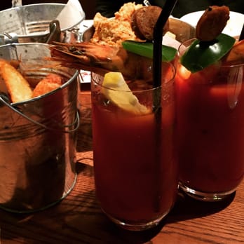 Holy Crab Bar & Restaurant - Bloody Mary with prawns - Wine Bars Near Me - Hong Kong, HK